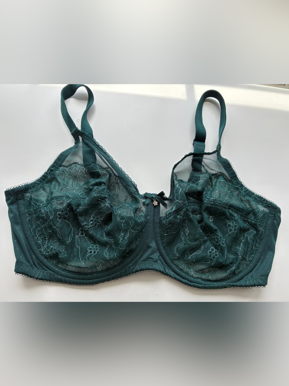 Wacoal Retro Chic Lace Underwire Bra Ponderosa Pine 38DD 855186